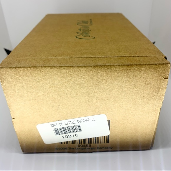 Longaberger Basket Collector’s Club 1996 Little Cupcake Basket Set New In Box - Picture 9 of 9